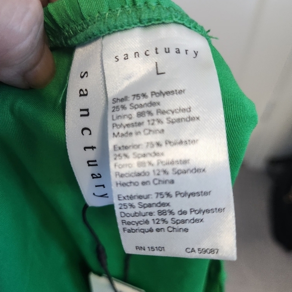 Sanctuary Kelly Green Bikini Set size Large - Picture 3 of 7